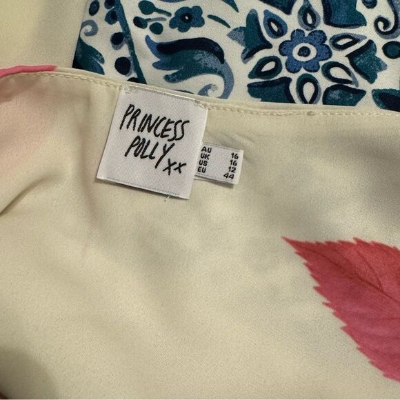 NWT Princess Polly Karalle Skirt Set Cream / Pink Size 12 - Picture 12 of 12